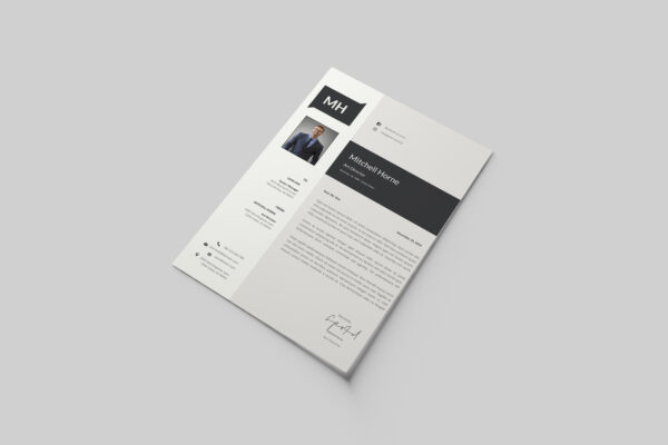 A sleek and modern Simple Cover Letter Template for 2025, featuring a clean, easy-to-read layout designed to make a strong impression on hiring managers.