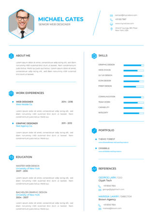 Clean CV Resume Template designed for maximum impact. Featuring a professional, modern layout, this template ensures your skills, experience, and education are presented clearly and effectively.