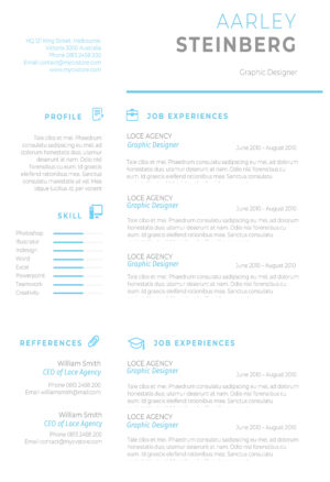 Clean Minimalist Resume Template to download in Microsoft Word format, featuring a sleek and professional design with customizable sections for skills, experience, and education.