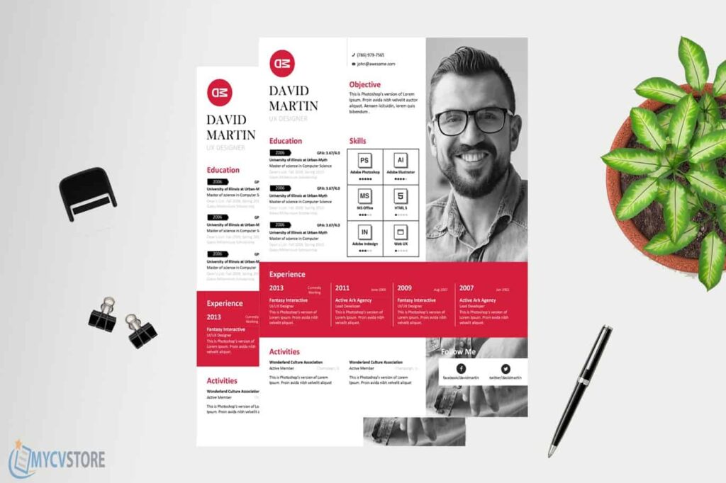 Elevate your job application with our Customizable Business Resume Design.