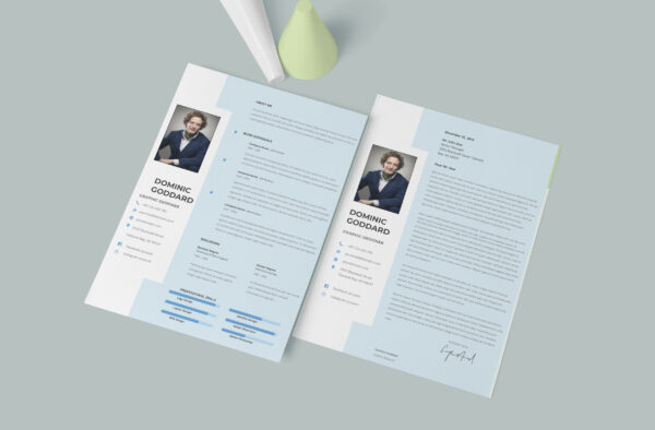 An editable modern CV template with a clean and professional design, customizable in Microsoft Word (.docx) for a polished job application.