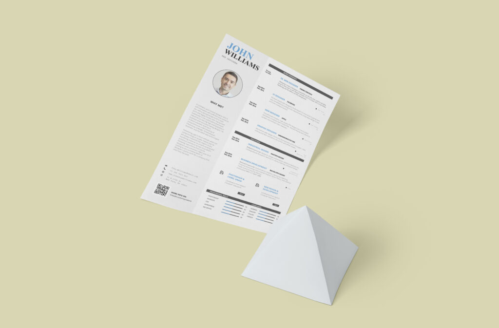 Minimalist CV Design! This modern, clean, and ATS-friendly template