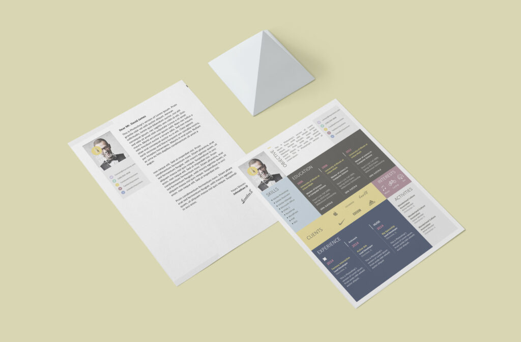 Polished Colorful Resume Template in Word! Professional, vibrant, and fully customizable—download now and impress potential employers!