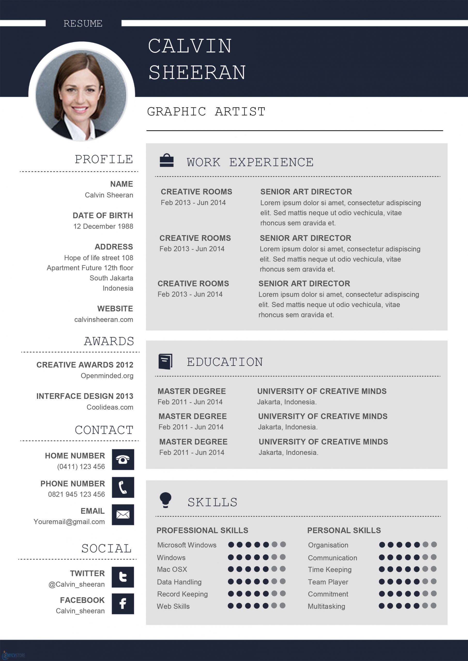 Cv Free Downloadable Templates Talentras