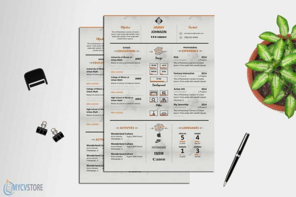 Clean Corporate Resume Templaate