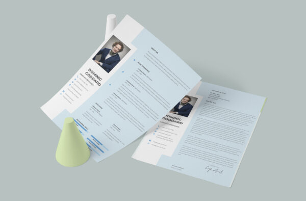 A stylish CV template for designers with a modern and professional layout, perfect for showcasing creativity and skills in a visually appealing format.