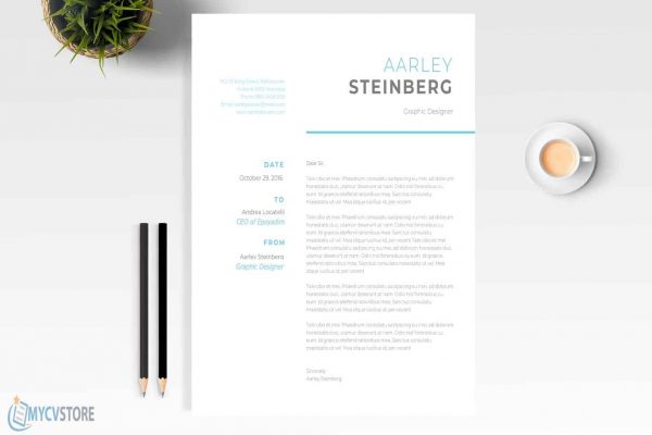 Clean Minimalist Cover Letter