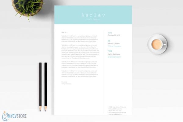 Creative Minimalist Cover Letter