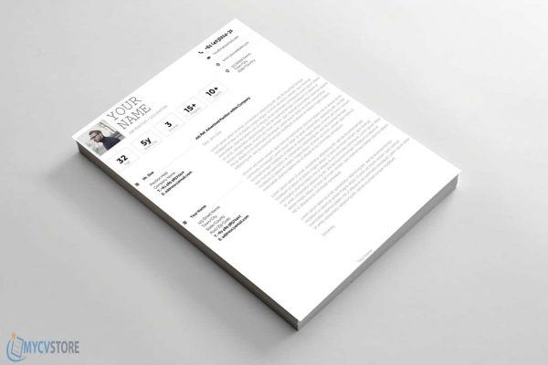 Infographic Cover Letter Template