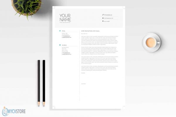 Clean Infographic Cover Letter