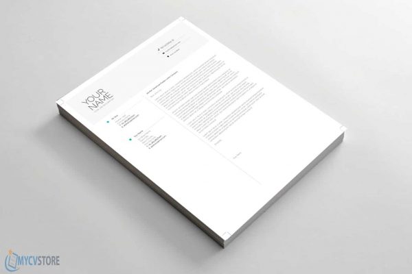 Clean Infographic Cover Letter