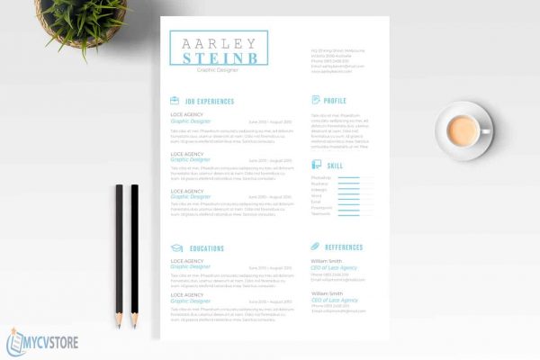 Modern Minimalist CV Template