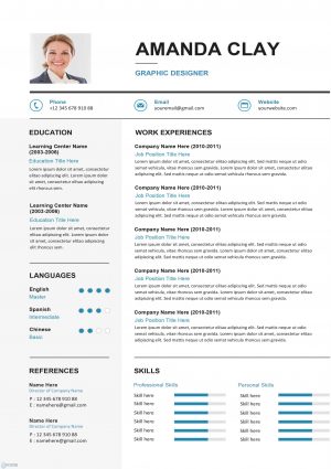 Clean Resume/CV Template