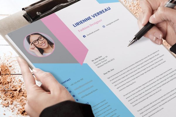 Creative Infographic Cover Letter Word Format