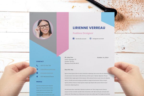 Creative Infographic Cover Letter Word Format