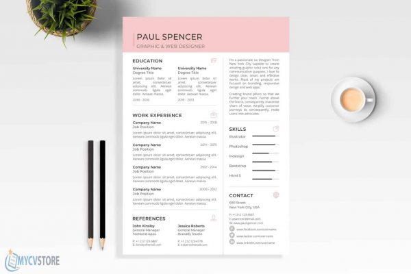 Job CV Resume Template