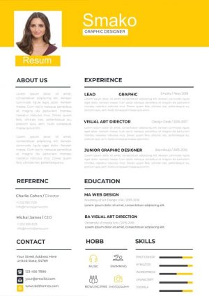 Retro Style Resume Template