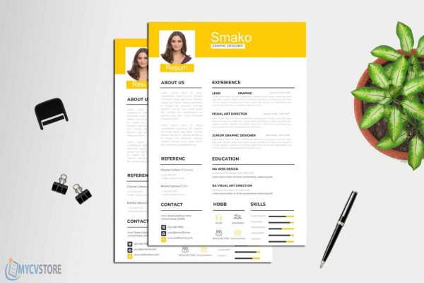 Retro Style Resume Template