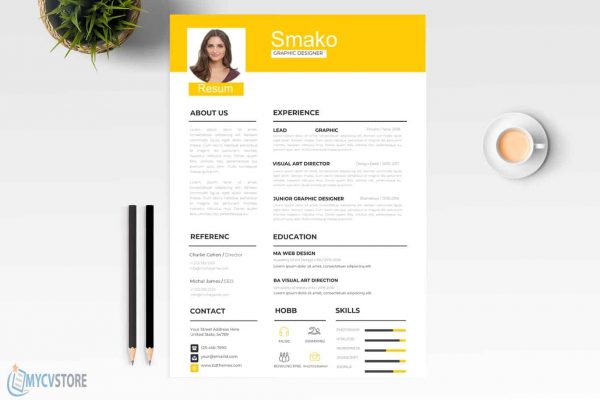 Retro Style Resume Template