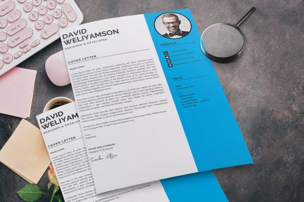 Clean Design Cover Letter 1