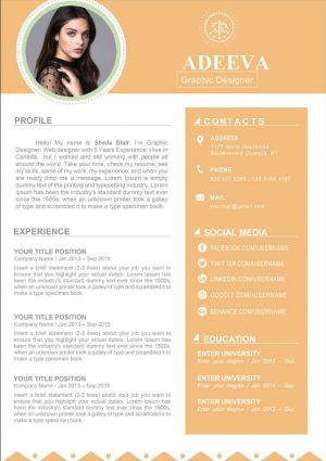 Blair Clean Resume Template