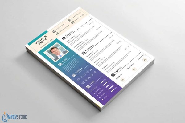 Stationary Resume Template