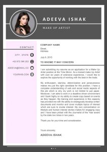 Artist Cover Letter Downloadable Cover Letter Template   Cover Letter 0 7 212x300 