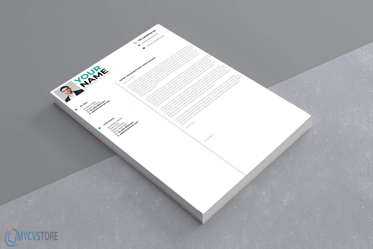 Infographic Cover Letter Design - Downloadable Cover ...