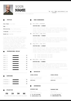 Infographic Resume/CV Template