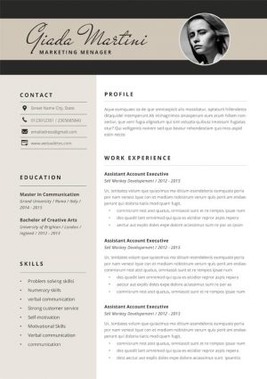 Digital Marketing Resume Template