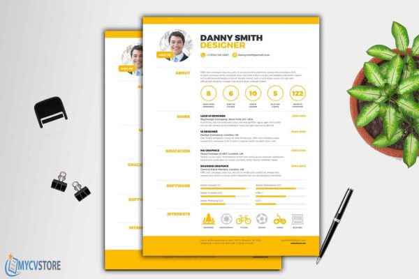 Modern Graphic Designer Resume