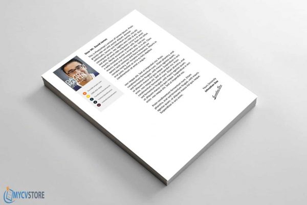 Clean Colorful Cover Letter Template