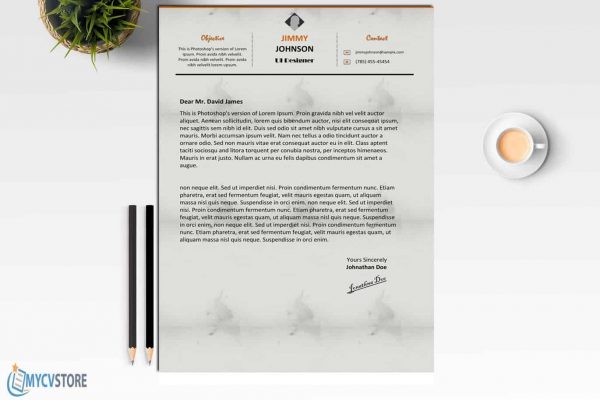 Clean Corporate Cover Letter Template