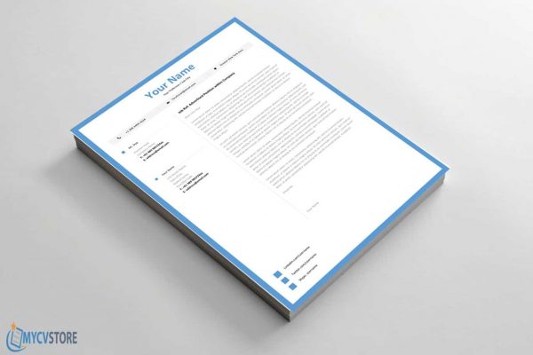 Clean Junior Cover Letter Template