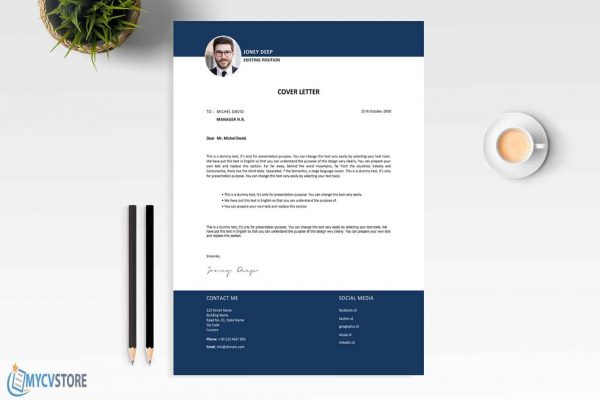 Modern Graphic Designer Cover Letter