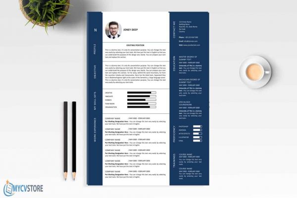 Modern Graphic Designer Resume