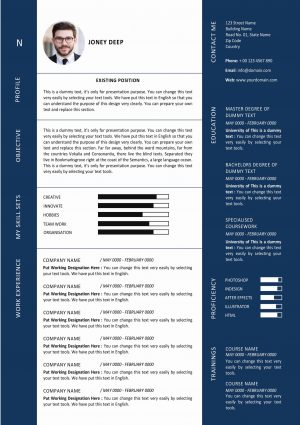 Modern Graphic Designer resume template