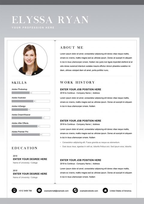 Functional Resume Word Template - CV Templates in Word to Download