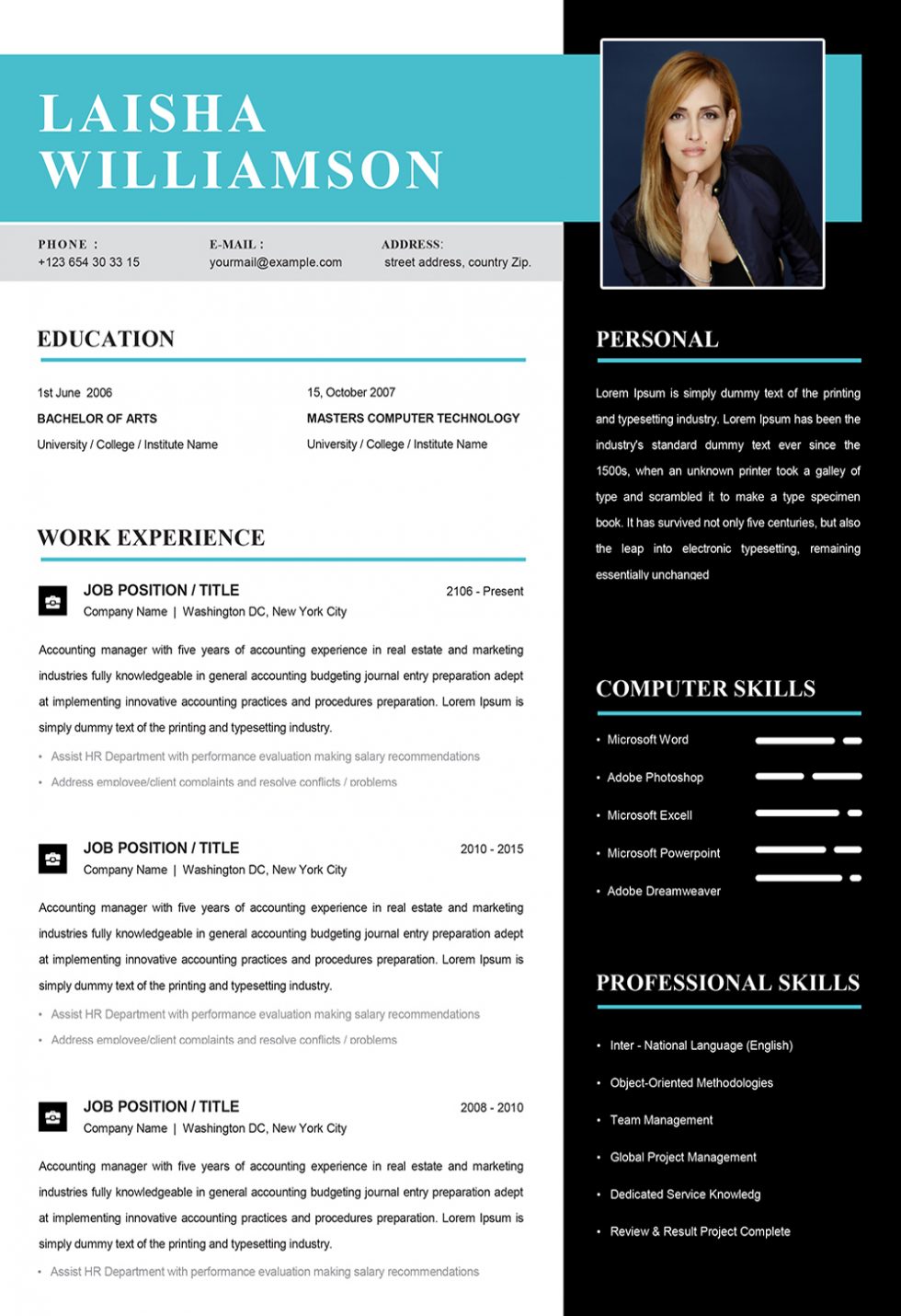 Caregiver Resume Sample in Word - CV Templates in Word to Download