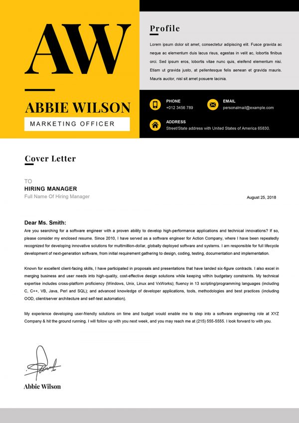 Marketing Officer Cover Letter Word Downloadable