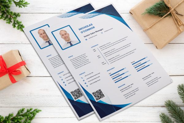 Clean Resume CV Template Word Format