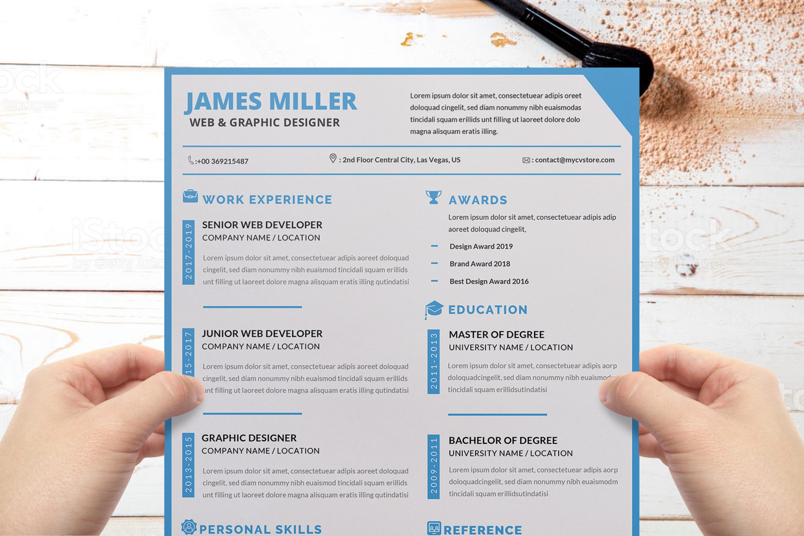 Clean Resume Template Download Ready To Print Modern Clean CV