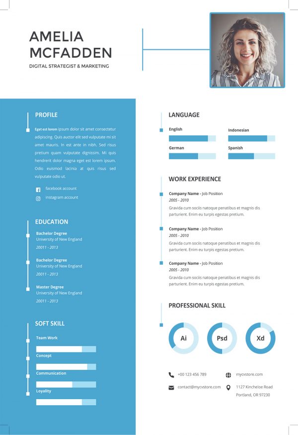 Junior Resume CV Template