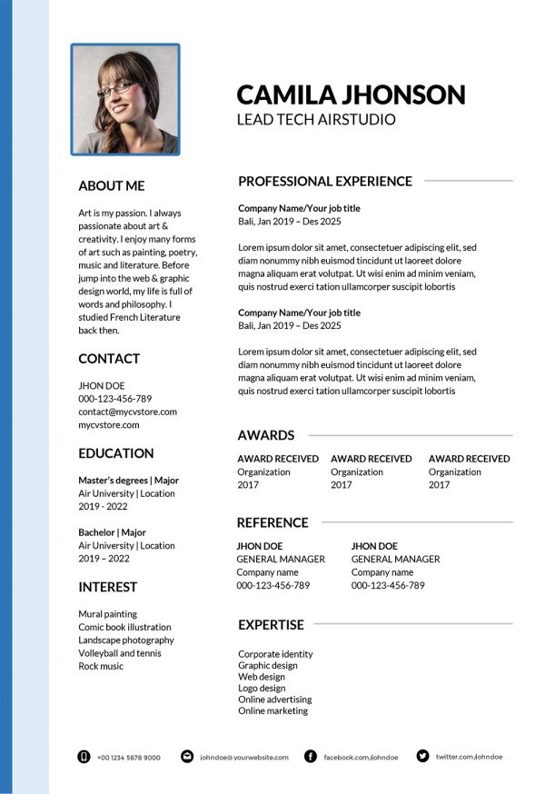 Lebenslauf Resume Template