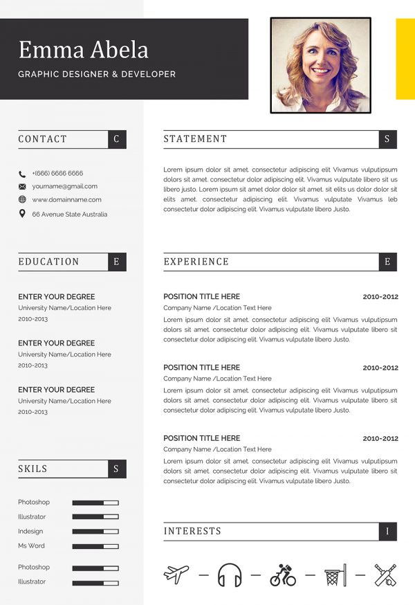 perfect resume template 2020