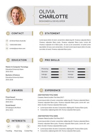 Resume Infographic Design