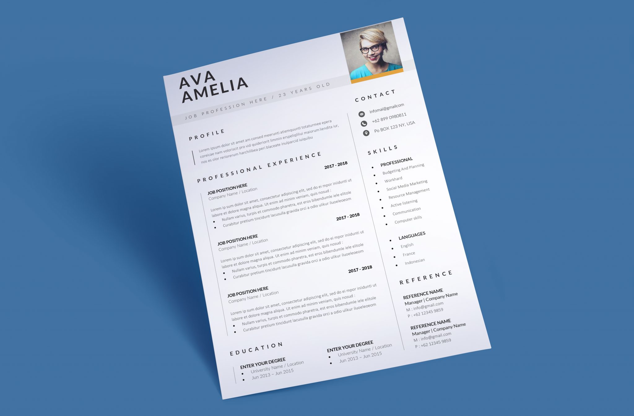 download a free ats friendly resume template from the web