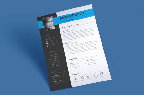 Creative Resume Template Two Column