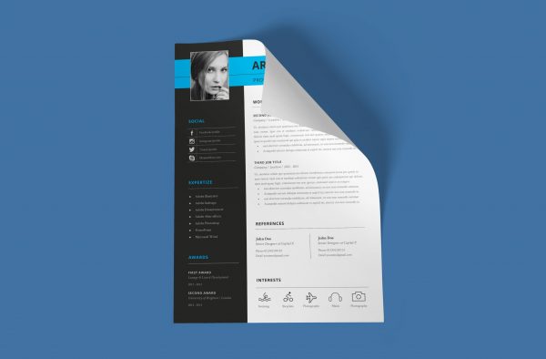 Creative Resume Template Two Column