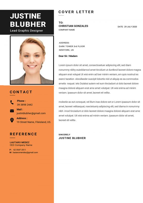 Dynamic Cover Letter template